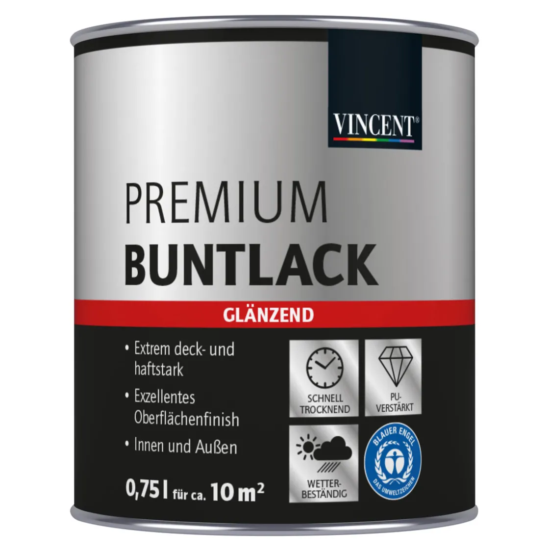 Premium Buntlack Antikrosa glänzend 750 ml ^ Vincent Outlet