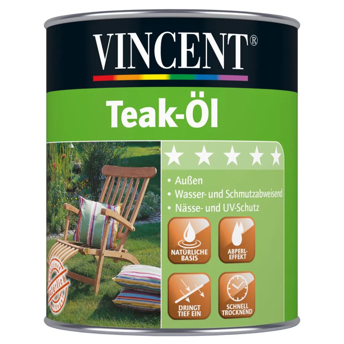 Teak-Öl Teak 0,75 L ^ Vincent Clearance