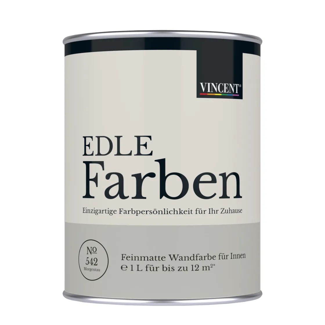 Wandfarbe EDLE Farben Morgentau matt 1,0 L ^ Vincent Outlet