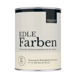 Wandfarbe EDLE Farben Kieselstein matt 1,0 L ^ Vincent Clearance