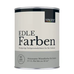 Wandfarbe EDLE Farben Schieferstein matt 1,0 L ^ Vincent Outlet