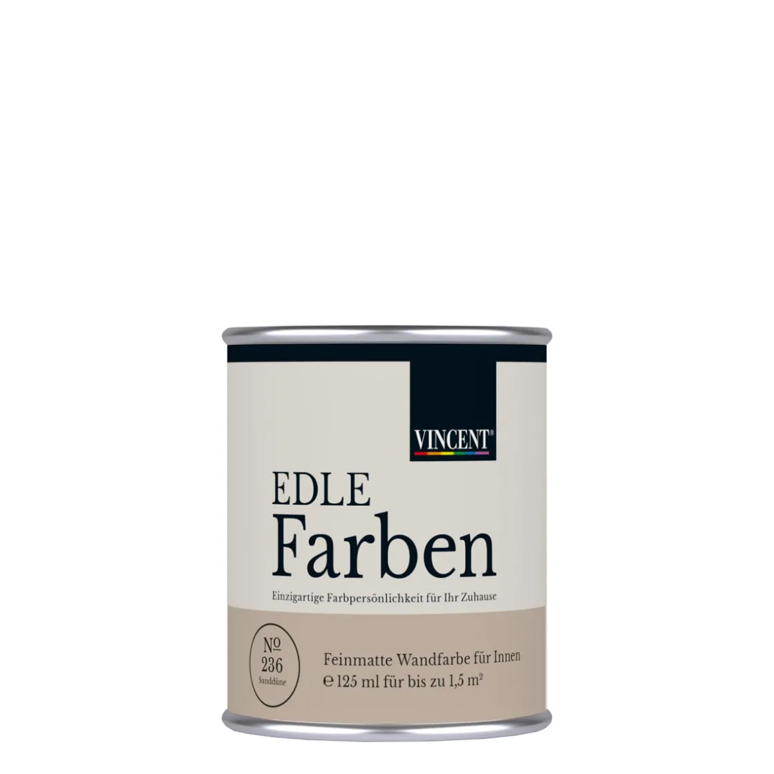 Wandfarbe EDLE Farben Sanddüne matt 0,125 L ^ Vincent Online