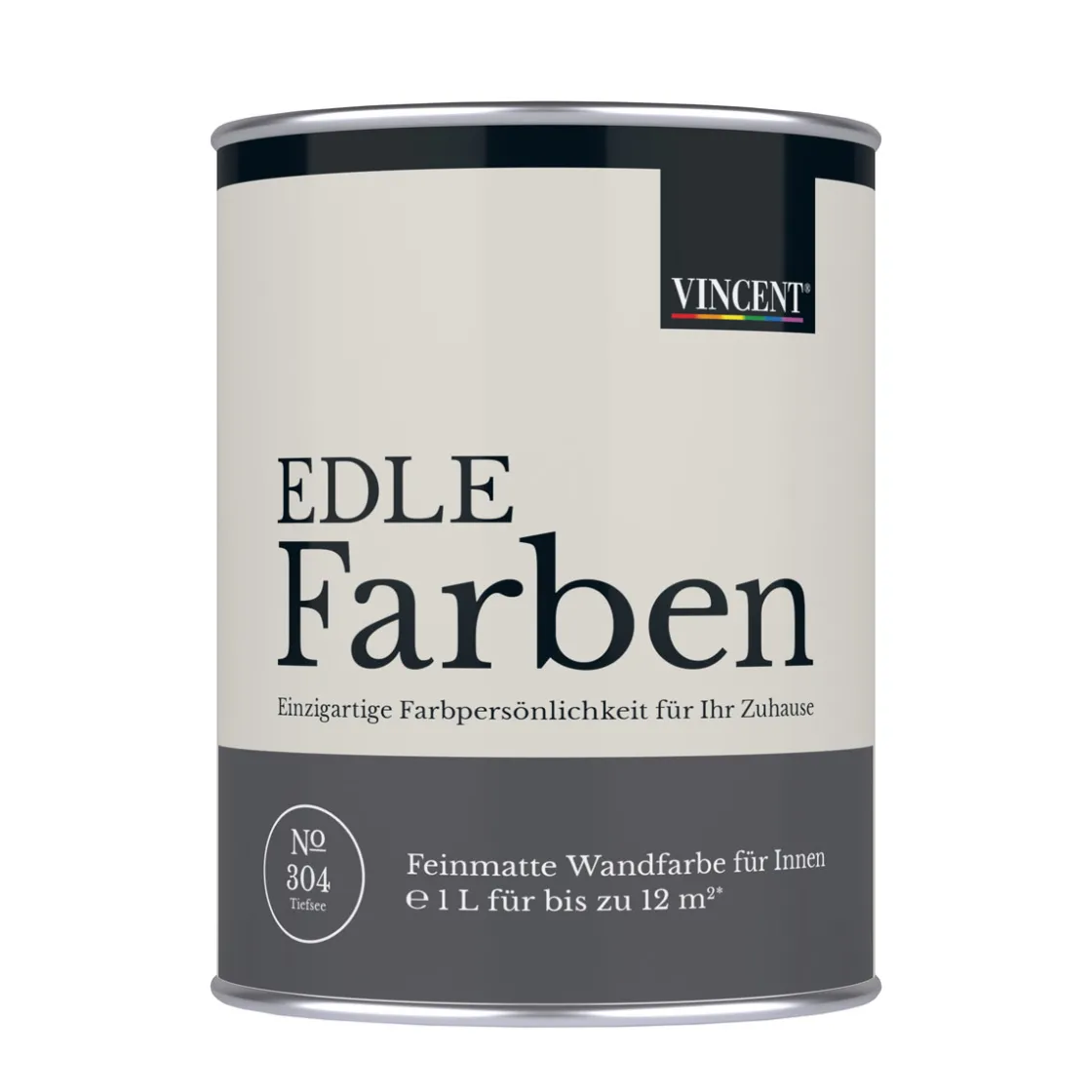 Wandfarbe EDLE Farben Tiefsee matt 1,0 L ^ Vincent New