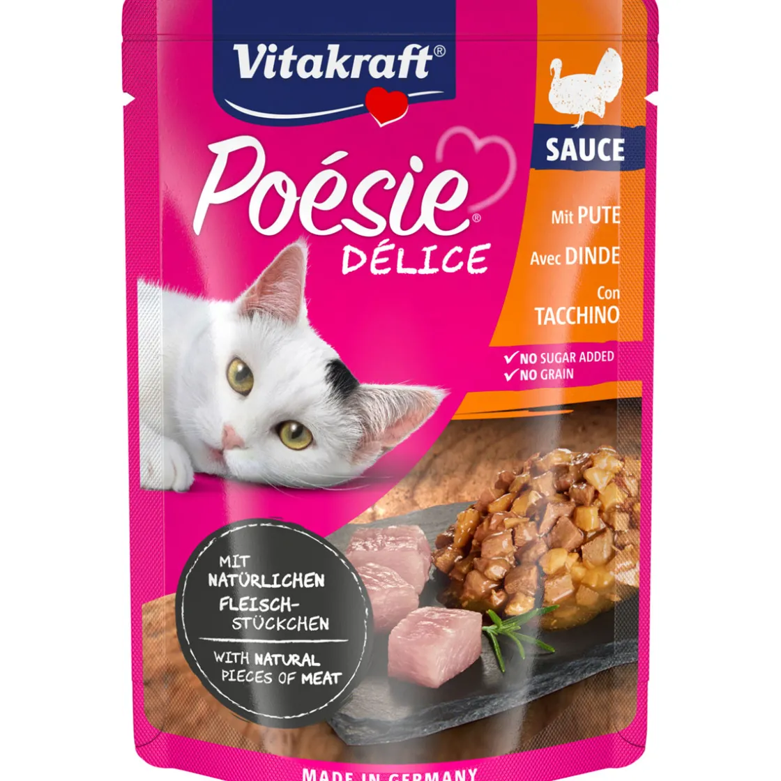 Poesie Delice Sauce Pouch Putenbrust 85g ^ Vitakraft