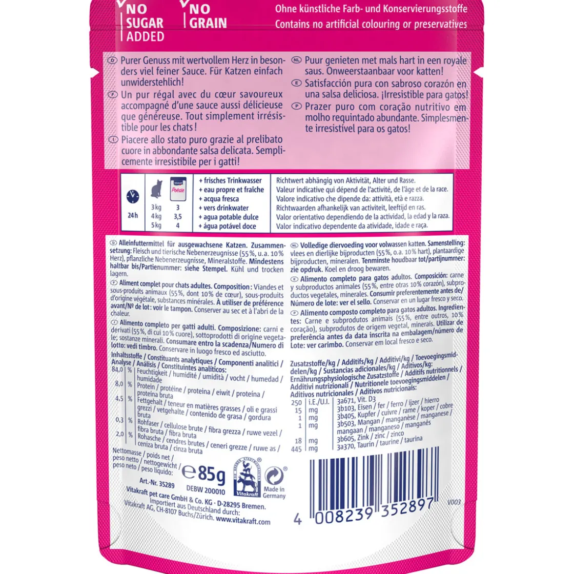 Poesie Delice Sauce Pouch Herz 85 g ^ Vitakraft Discount