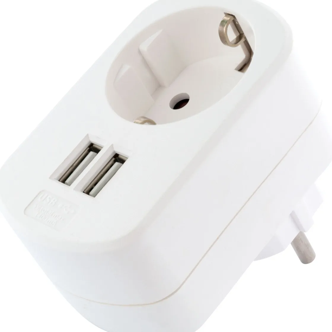 230V Ladeadapter m. Steckd. 2xUSB 3.4Aweiss ^ Schwaiger Best
