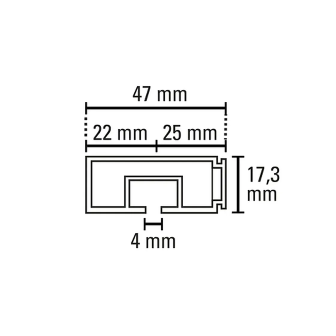 Vorhangschiene GE 1 250cm weiß ^ Gardinia Clearance
