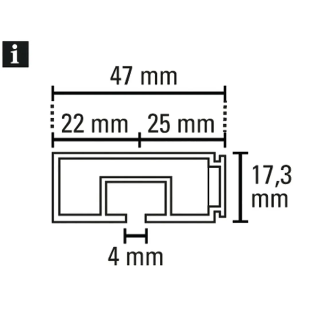 Vorhangschiene GE 1 250cm weiß ^ Gardinia Clearance