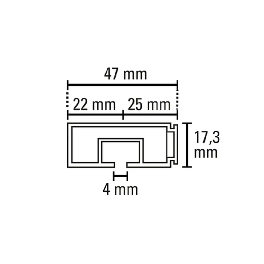 Vorhangschiene GE 1 210cm weiß ^ Gardinia Sale