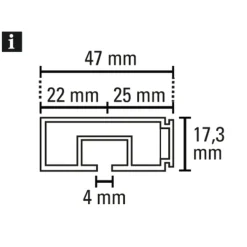 Vorhangschiene GE 1 120cm weiß ^ Gardinia Outlet