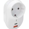 230V Steckdosenadapter USB Typ A+C ^ Schwaiger Best