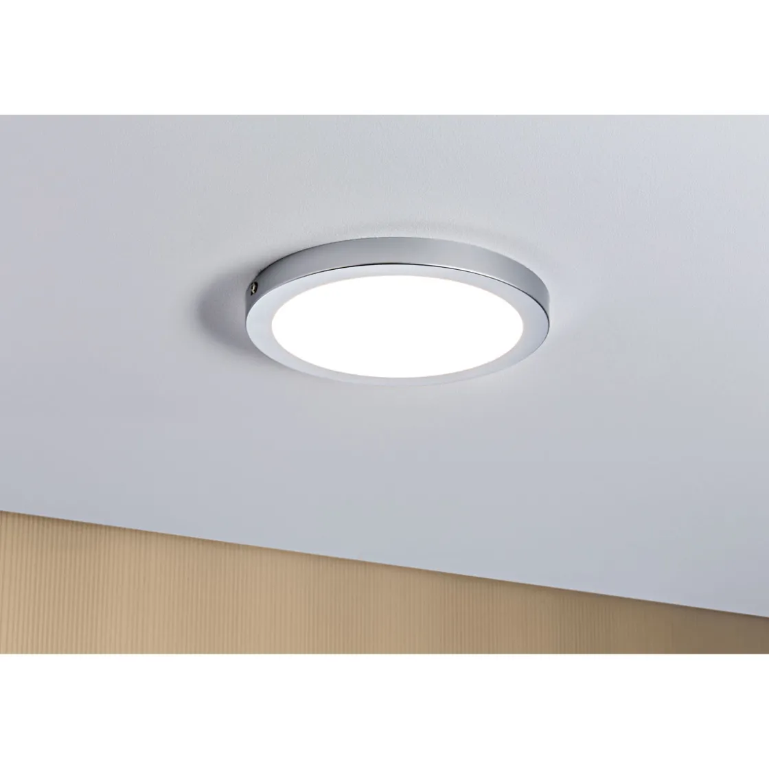 WallCeiling Atria LED-Panel 220 mm15W 4000K Chrom matt 230V Kunststoff ^ Paulmann Hot