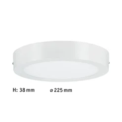 WallCeiling Lunar 17W LED 220mm weißmatt 230 V Alu ^ Paulmann