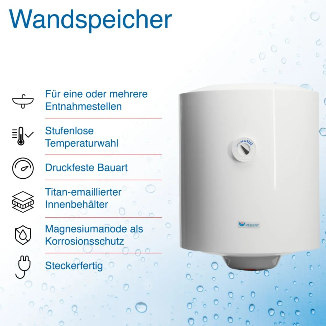 Wandspeicher „Regent REG 100 VR PL“ ^
