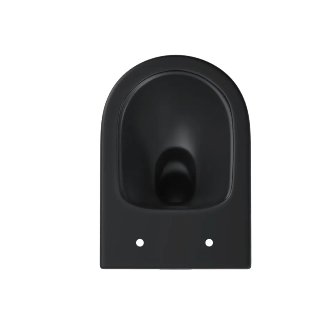 Wand-WC-Set Nakia mattschwarz spuelrand-los inkl. Deckel m. Absenkautomatik ^ sanicomfort Outlet