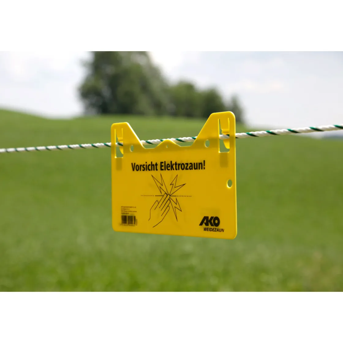 Warnschild beschriftet 26 x 15 cm gelb ^ Hot
