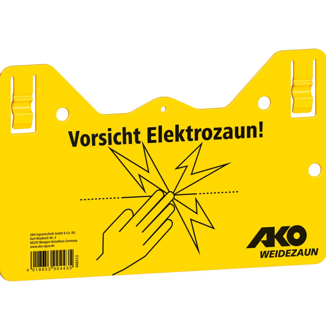 Warnschild beschriftet 26 x 15 cm gelb ^ Hot
