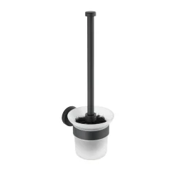 WC-Garnitur, Bosio Black, Edelstahlmatt ^ Wenko Outlet