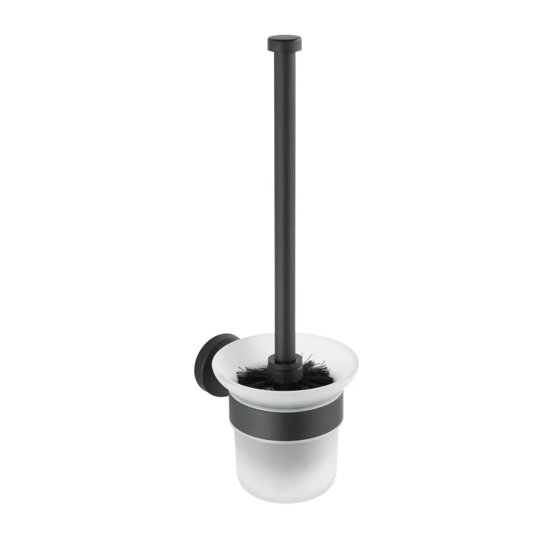 WC-Garnitur, Bosio Black, Edelstahlmatt ^ Wenko Outlet