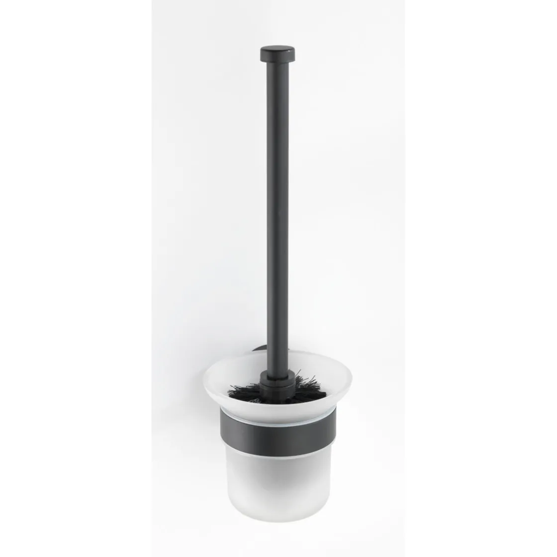 WC-Garnitur, Bosio Black, Edelstahlmatt ^ Wenko Outlet
