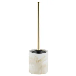 WC-Garnitur Mod. Odos, weiss/gold ^ Wenko Sale