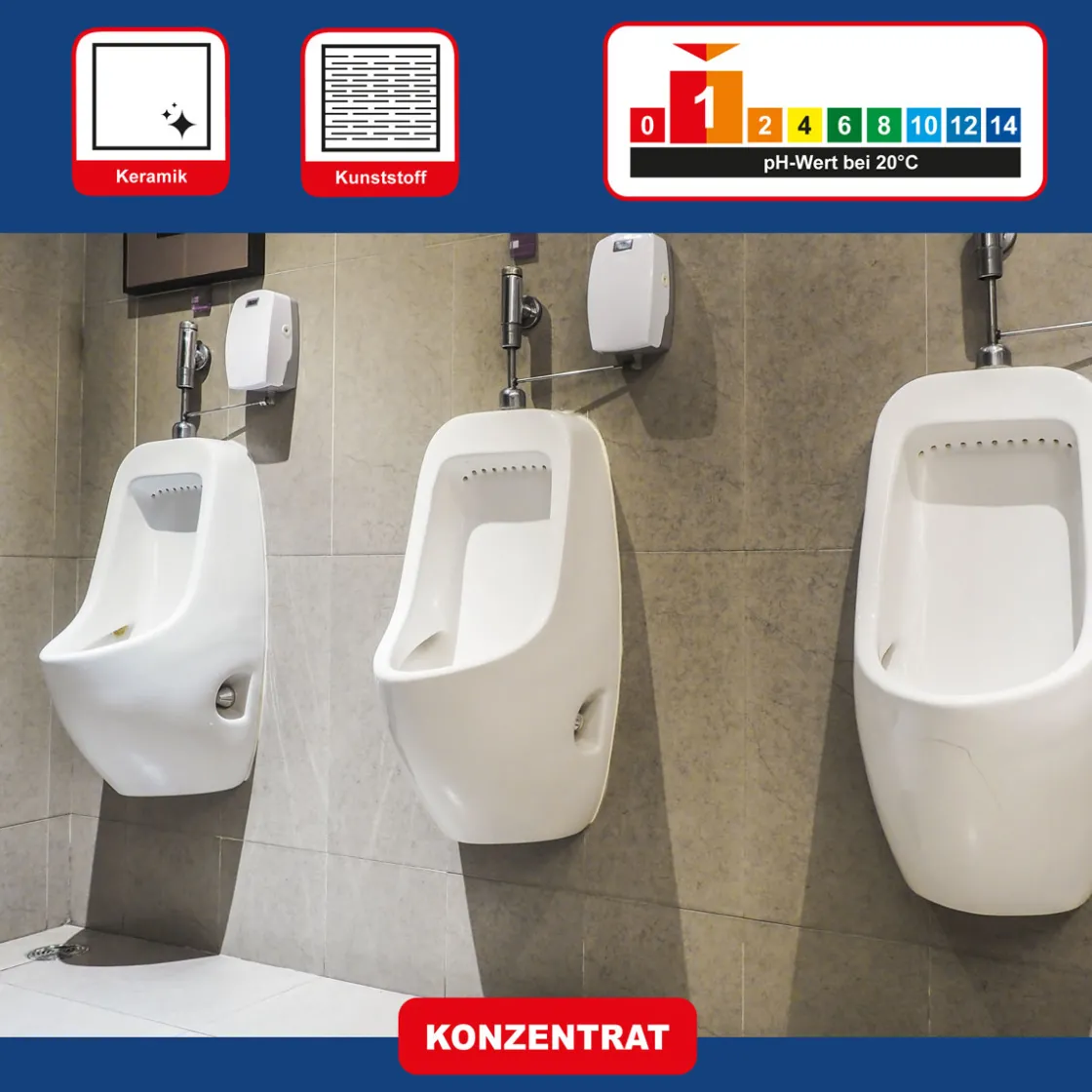 WC Kalk- und Urinstein Entferner 1 l ^ Hot