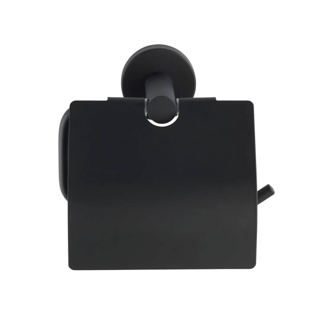 WC-Papierhalter m Deckel Bosio Black ^ Wenko New