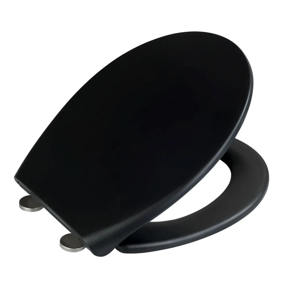 WC-Sitz Ikaria schwarz matt, Duroplast ^ Wenko New