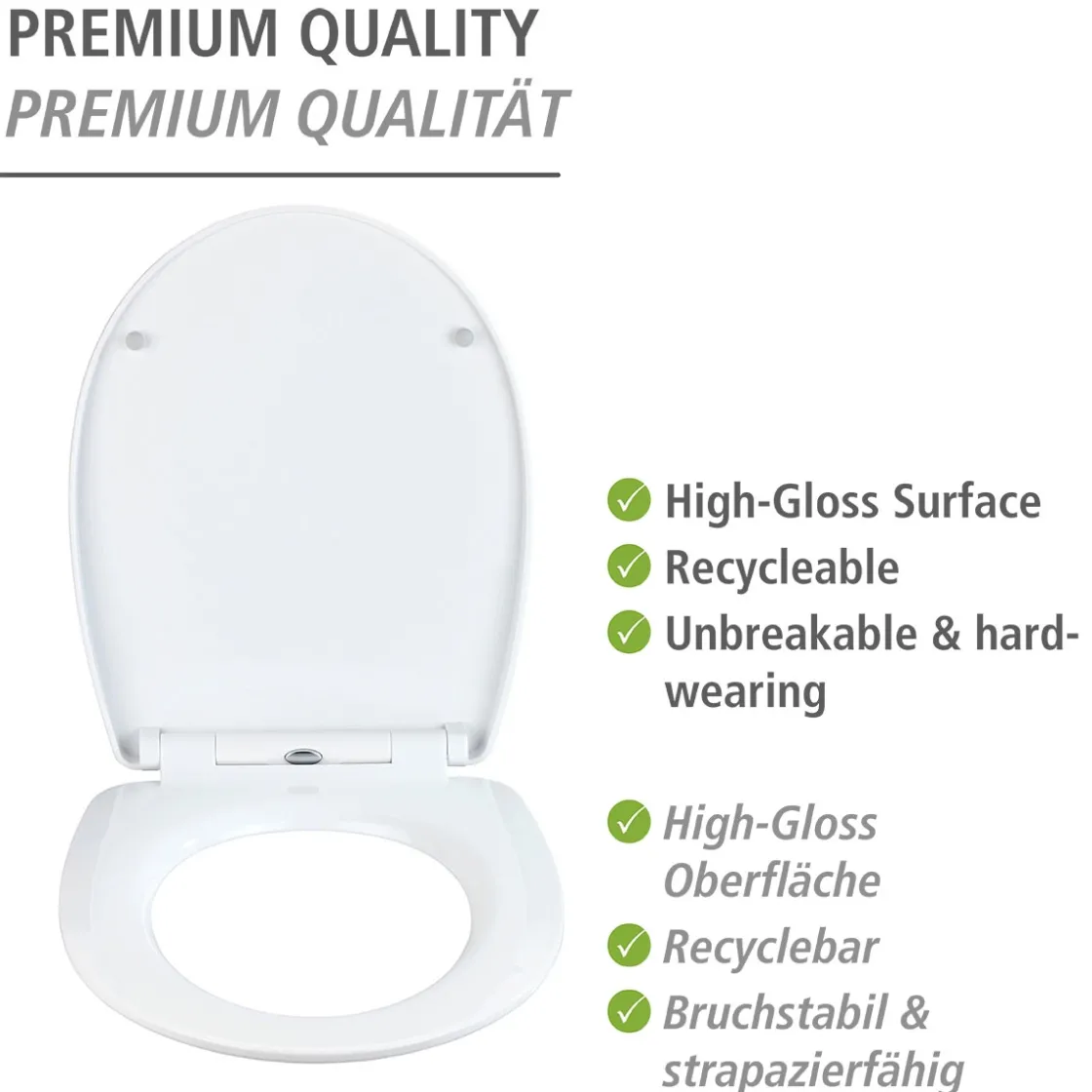 WC-Sitz Polar, Thermoplast, high gloss ^ Wenko Best