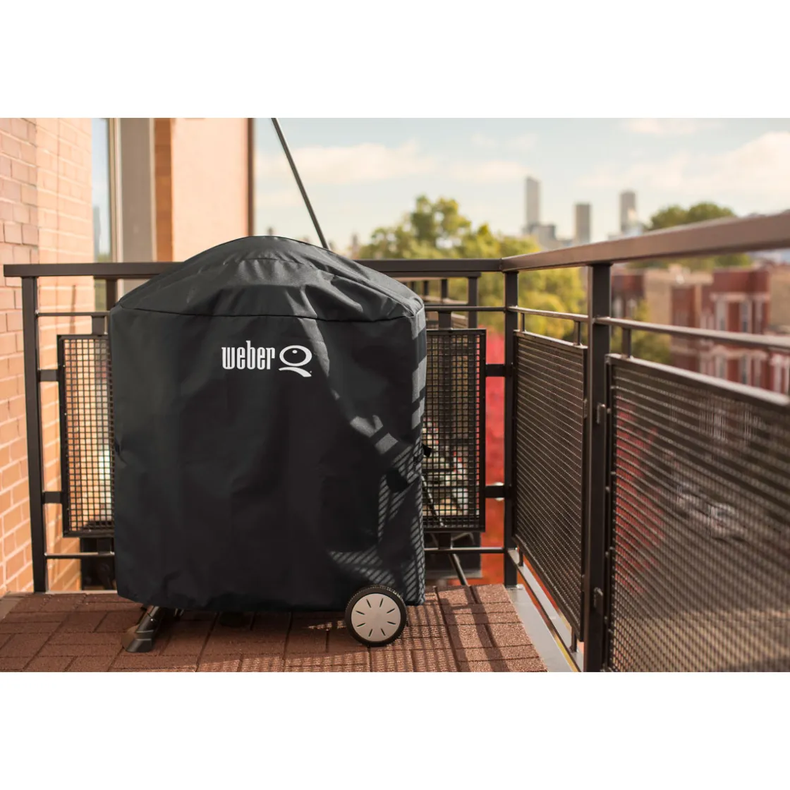 Abdeckhaube Premium für Q 2000-Serie inkl Rollwagen o Stand ^ Weber