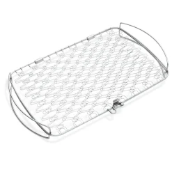 Fisch- und Gemüsehalter groß Edelstahl für Gasgrill ab Q300 ^ Weber
