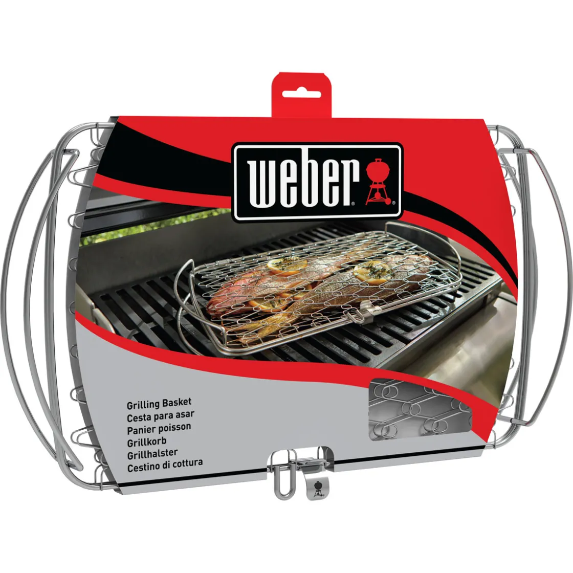Fisch- und Gemüsehalter groß Edelstahl für Gasgrill ab Q300 ^ Weber