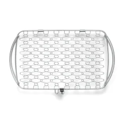 Fisch- und Gemüsehalter groß Edelstahl für Gasgrill ab Q300 ^ Weber