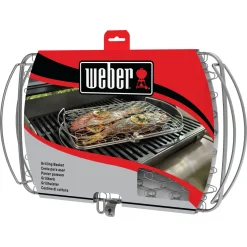 Fisch- und Gemüsehalter groß Edelstahl für Gasgrill ab Q300 ^ Weber