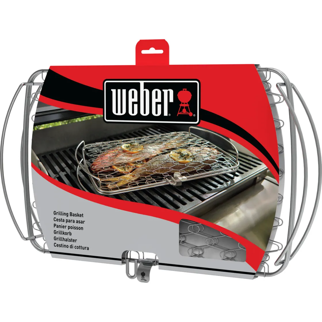 Fisch- und Gemüsehalter groß Edelstahl für Gasgrill ab Q300 ^ Weber