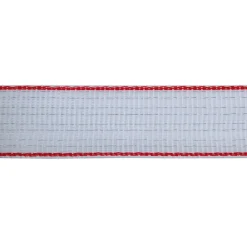 Weidezaunband TopLine Plus 200 m 40 mm weiß-rot ^