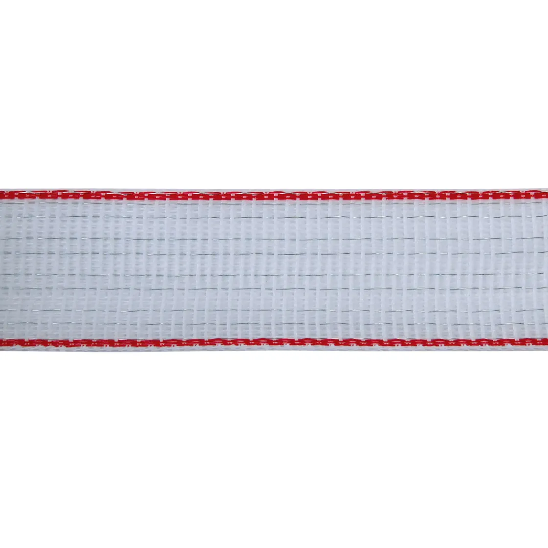 Weidezaunband TopLine Plus 200 m 40 mm weiß-rot ^