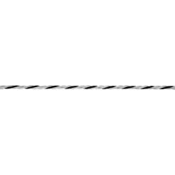 Weidezaunseil TopLine 200 m Durchmesser 6 mm schwarz-weiß ^ Sale