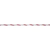 Weidezaunseil TopLine Plus 200 m Durchmesser 6 mm weiß-rot ^ New
