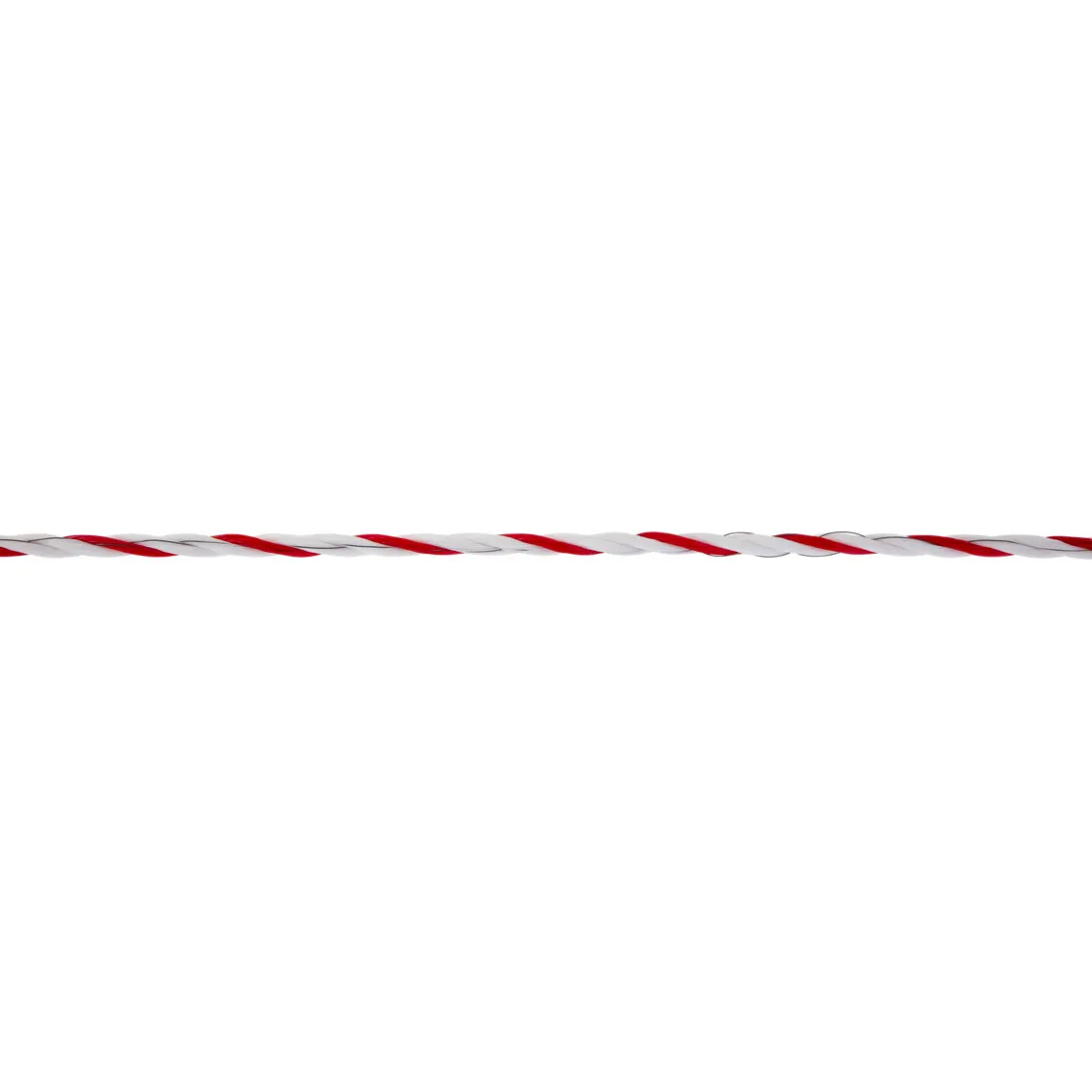 Weidezaunseil TopLine Plus 200 m Durchmesser 6 mm weiß-rot ^ New