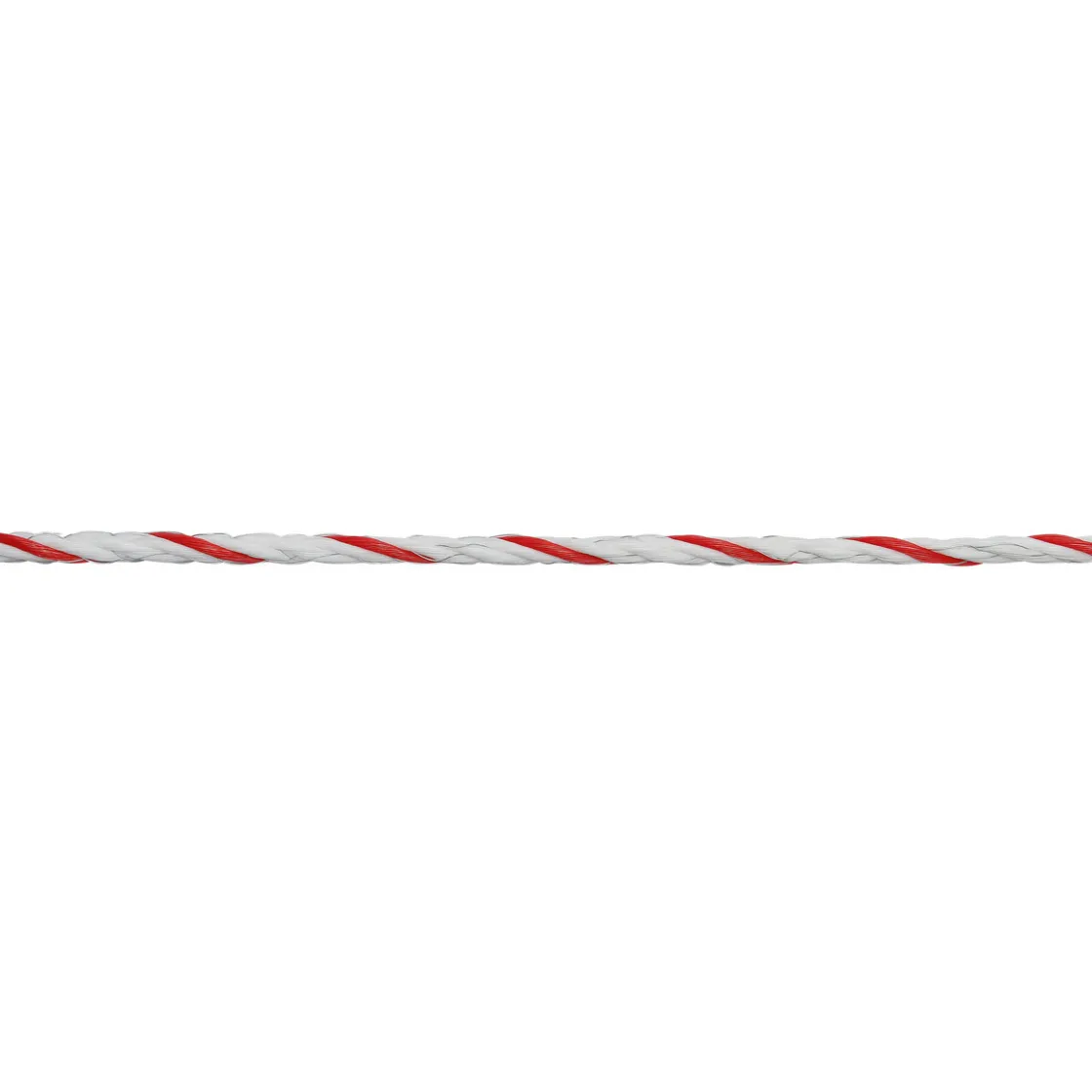 Weidezaunseil TopLine Plus 200 m Durchmesser 6 mm weiß-rot ^ New
