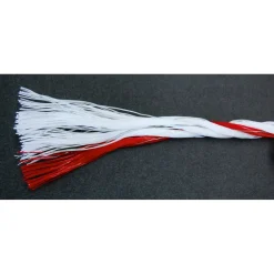 Weidezaunseil TopLine Plus 200 m Durchmesser 6 mm weiß-rot ^ New