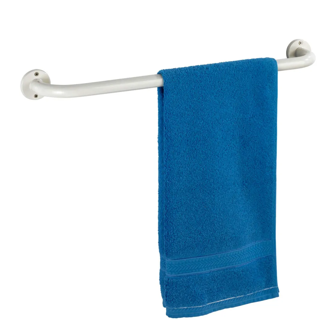 Badetuchstange Basic weiß 60 cm ^ Wenko Discount