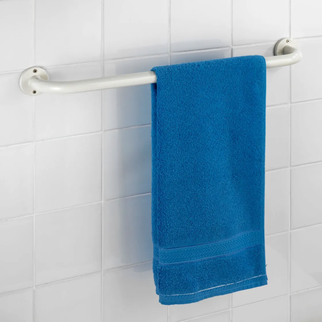 Badetuchstange Basic weiß 60 cm ^ Wenko Discount