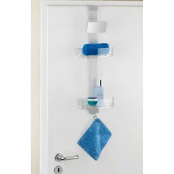 Duschcaddy Premium mit 2 Ablagen und Edelstahl-Haken ^ Wenko New