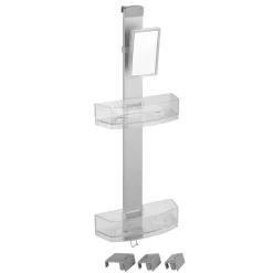 Duschcaddy Premium mit 2 Ablagen und Edelstahl-Haken ^ Wenko New