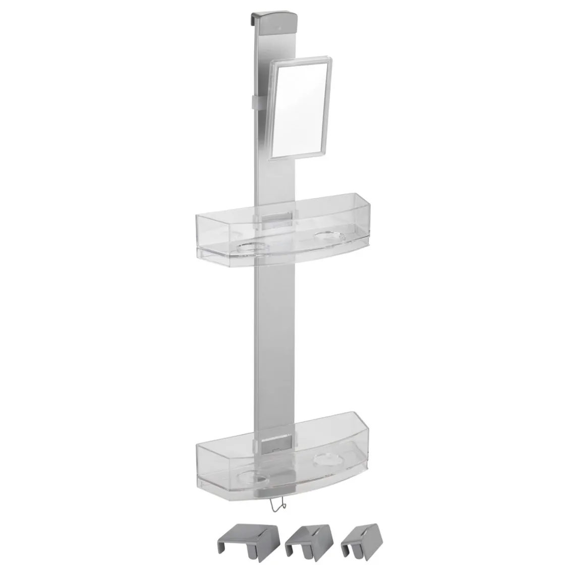 Duschcaddy Premium mit 2 Ablagen und Edelstahl-Haken ^ Wenko New
