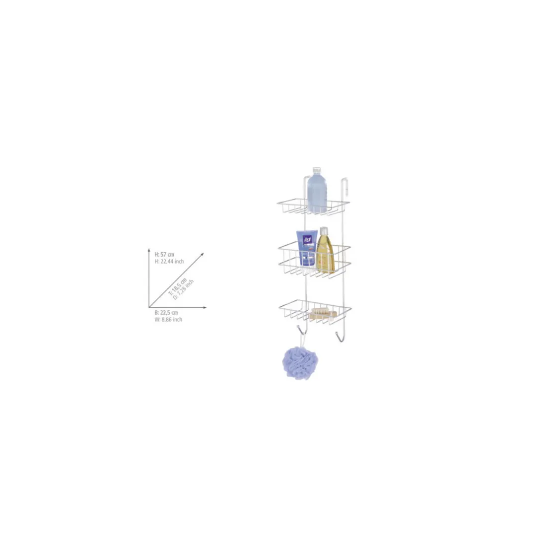 Duschregal Revigo mit 3 Ablagen ^ Wenko Clearance