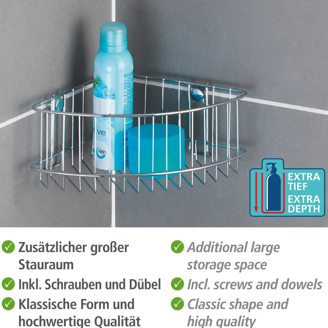 Eckablage Classic groß ^ Wenko Outlet