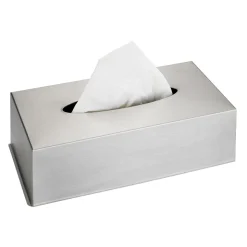 Edelstahlbox für Kosmetiktücher matt ^ Wenko Outlet